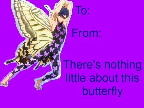 psychoticallysweet:I’m hopping on the bandwagon with my own Free! Valentinesfeel free to use them