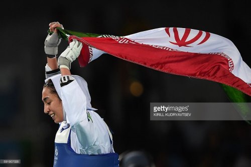 farsizaban:  Kimia Alizadeh wins 57kg bronze medal in taekwondo, first-ever Olympic medal for Iranian women Kimia is one of the youngest medal winners for Iran as well, She turned 18 this July.  