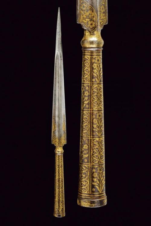 Gold decorated lance head, Persia, 19th century.from Czerny’s International Auction House