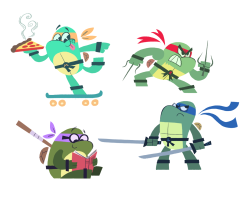 starrybitz:  Some mini Ninja Turtles! Just