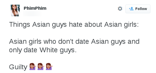 nonogook:  asianlover2016: Another Asian female confesses her love for white guys 亚洲男人为什么恨亚洲女孩呢？因为亚洲
