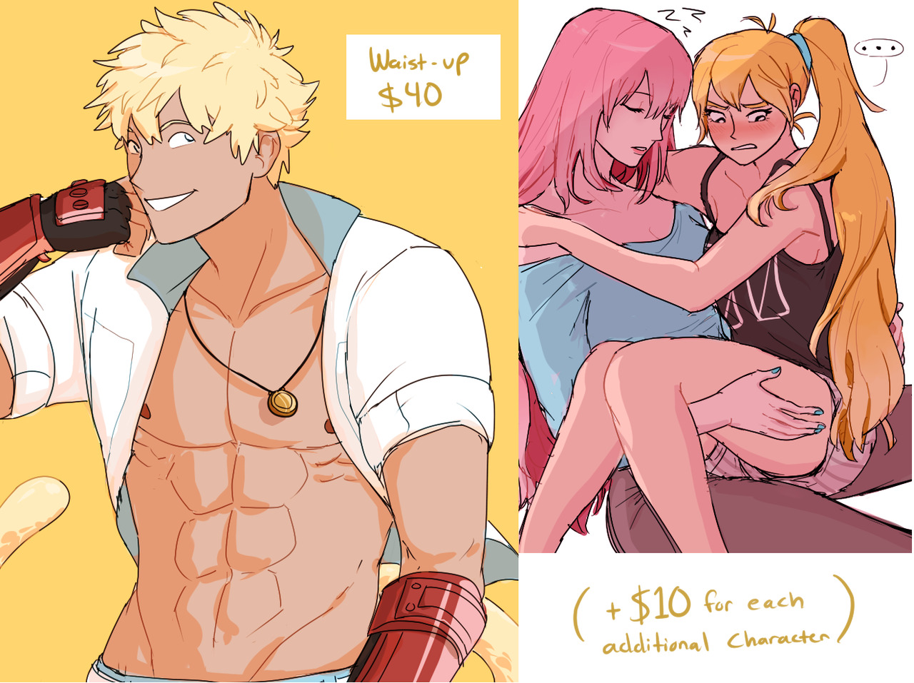 Character Commissions are OPEN~!hello, money is tight for me once again so I am now