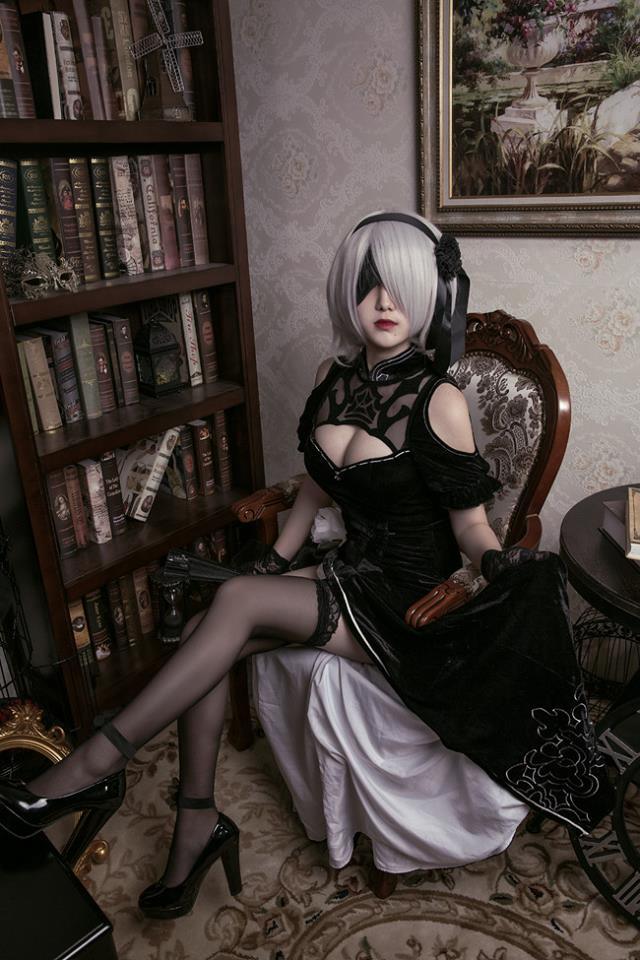 sexywaifucosplay:2B by coser席少http://weibo.com/3490666200