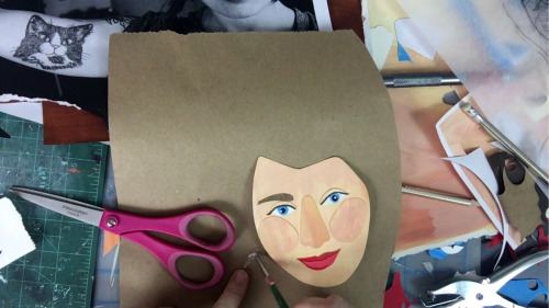 lesstalkmoreillustration:  Creating a Cut Paper Selfie by Sara Barnes @brwnpaperbag  Follow us on In