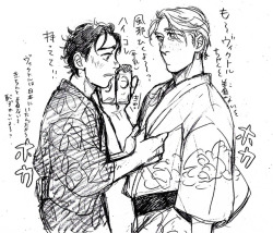 miss-cigarettes:らくがき!!! on YoI 2