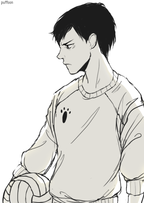 puffoon:  quick sketch of my pouty prince. ♡