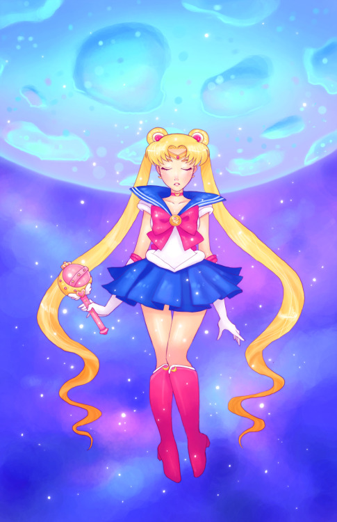 frilly-cat:  New Sailor Moon print that I’ve been working on~!