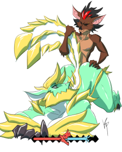 Monster Hunter Commission For A Certain Someonefeaturing That One Zinogre Girl I