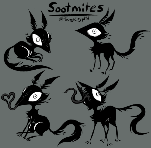 Here&rsquo;s my mascot if anyone was wondering.Sootmites are dark forest dwellers that have a de