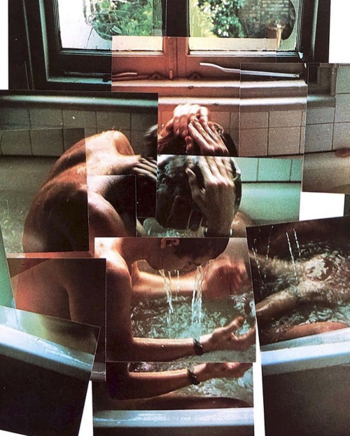 newloverofbeauty:Bather, Camera work by David Hockney  (1984)