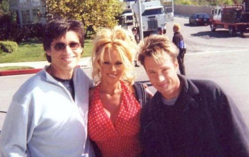 Pamela Anderson, Shaun Baker, Dustin Nguyen, George Pilgrim & Steven Bauer On The Set Of "V.I.P."V.I.P.
