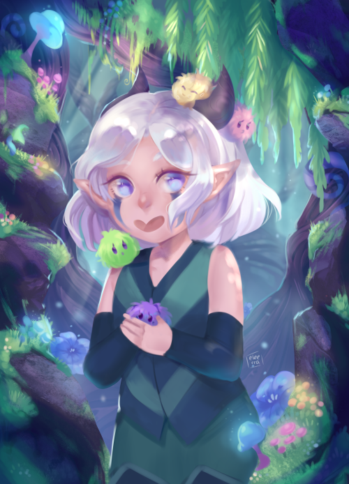  Rayla I really love this show and it’s scenery! I usually use SAI for all my artwork, but thi