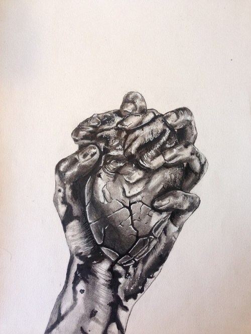 “You Hold My Heart in Your Hands”March 2018Ink, Graphite and Charcoal8in. x 10in.(SOLD)