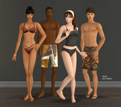 Duet - A Skin SetA new skin set in 10 shades + defaults. These skins are a combination of some of my