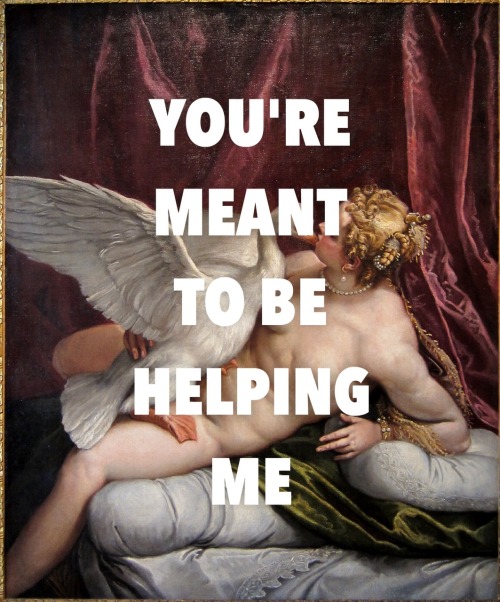 Leda and the Swan by Paolo Veronese // Ugh! by The 1975