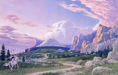 TED NASMITH Gandalf Approaches The Guarded City