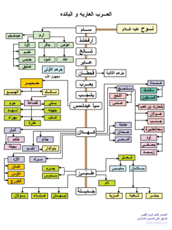 arabswagger:  شجرة عائلة العرب The Great Arab Family Tree. These are the Three Bloodlines of the Arabs and their respective lineages, these make up all of the Tribes of the Arabs, their respective families and anyone with ethnic Arab origin