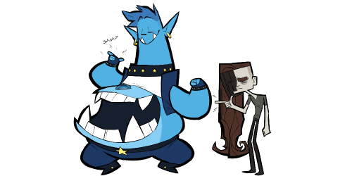 projectendo:  Gem Fusion collab between my Magnetite Gemsona and Fairygodmonster’s Apatite Gemsona!Lightning Opal: Fusion of Magnetite and Apatite. A fairly energetic sometimes obnoxiously glamorous gem who goes around enjoying the good that life