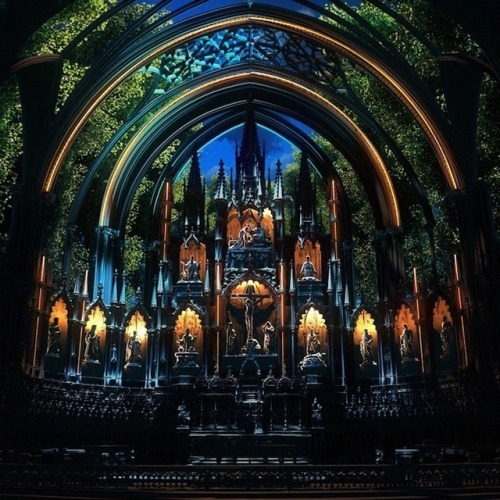 thattallnerdybean:mymodernmet:19th-Century Gothic Church Is Transformed into an Immersive Wonderland