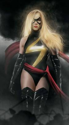 spyrale:  Ronda Rousey as Ms Marvel by BossLogic