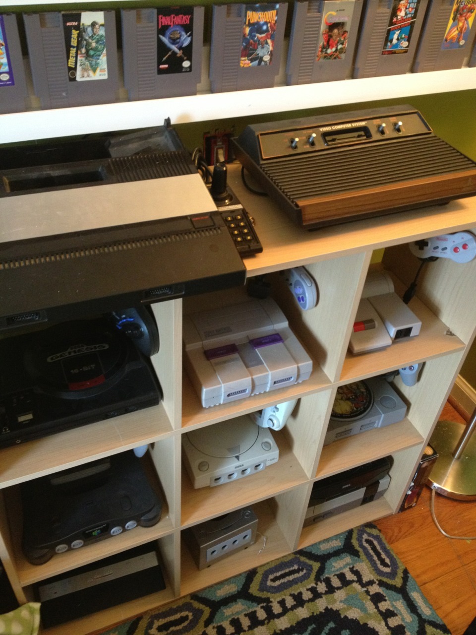 upallnightogetloki:  cannedmuffins:  8bitrevolver:  My room for old ass games. I