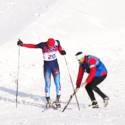 baelor:Sochi 2014 | Canadian coach helps Russian skier cross the finish lineOF COURSE IT WOULD BE TH