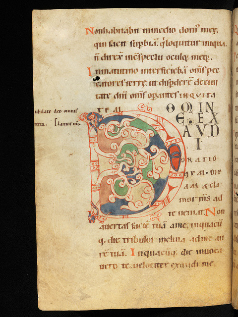 Sarnen, Benediktinerkollegium, Cod. membr. 19, p. 100v on Flickr.Via Flickr:Manuscript title: Psalte