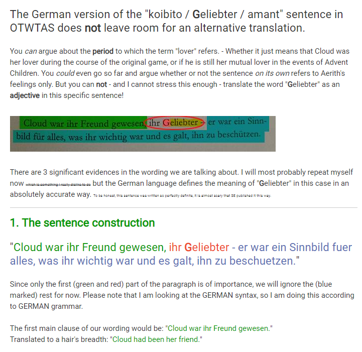 Clerith ♥ クラエア — Not This Again: “Geliebter” Means “Lover”, That's...