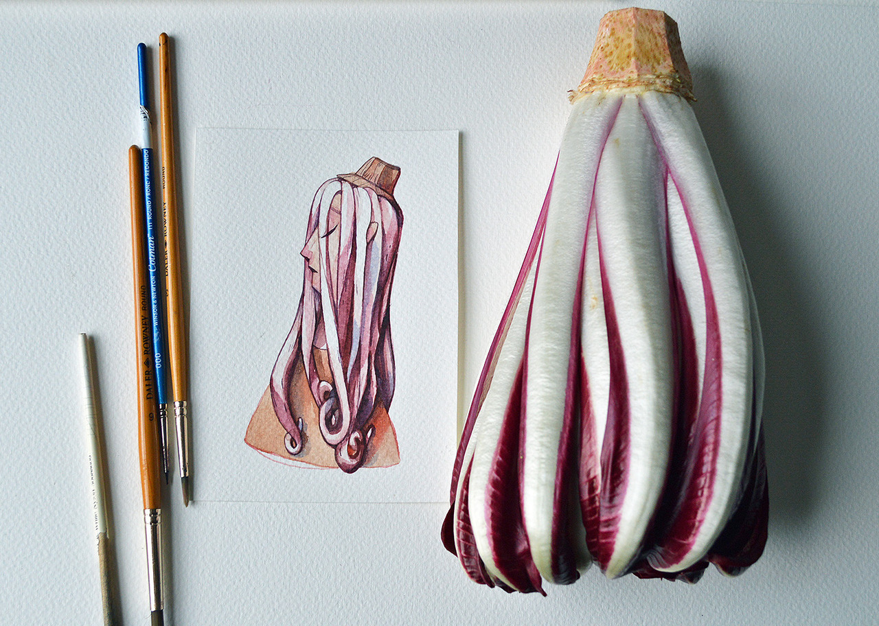 escapekit:  Fruit as Characters London-based illustrator Marija Tiurina recent personal