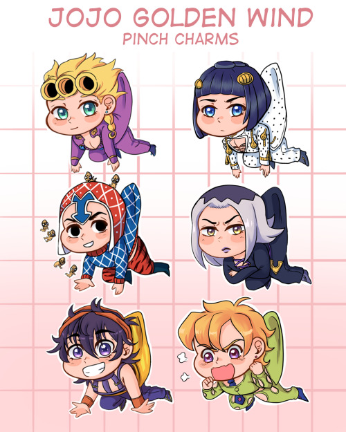 [RBs are very appreciated ] Passione gang chibi pinch charms will be going up on my Etsy shop by the