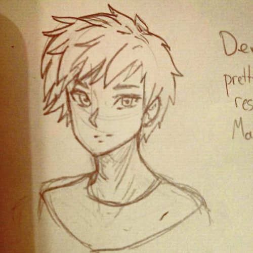 Reyetso draws boys!!! Lol. This is my OC Derek, he has a twin sister named Yumi and I made them almo