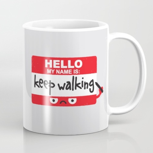 lesstalkmoreillustration:Mugs Designed By David Olenick*More Things & Stuff If I drank coffee, I