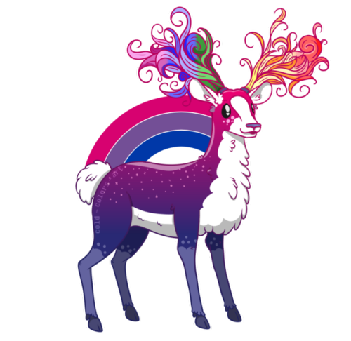 A lovely valid Bisexual Deer has been spotted! He’s the first of the Queer Deer Herd. :D Soon 