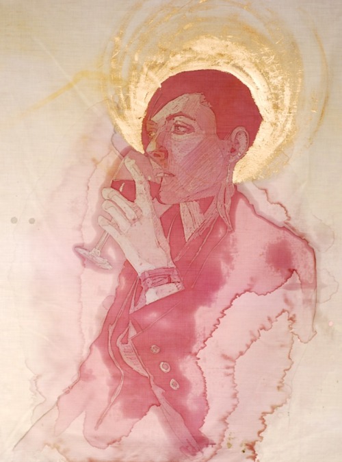 fer1972:  Portraits made from Wine Stains by Amelia Fais Harnas 