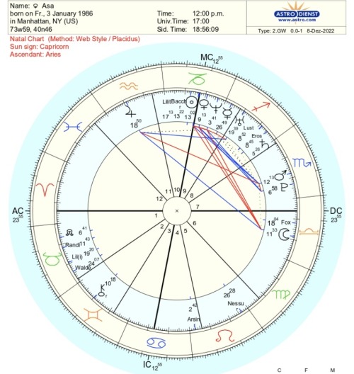 WHATS IN THE CHART OF AN ADULT MOVIE STAR?