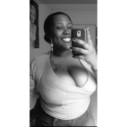 bustyspice:  I need a reason to wear this shirt out.. I never go anywhere! - . - &amp; this shirt makes it so easy to slip a titty out &amp; let my man put these thangs in his mouth.. I don’t have a man though so yeah.. 