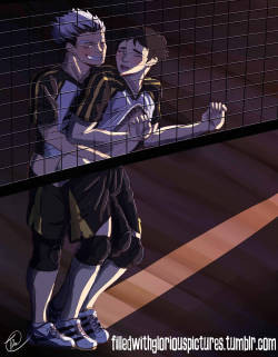 filledwithgloriouspictures:  “You make such cute expressions Akaashi.” 