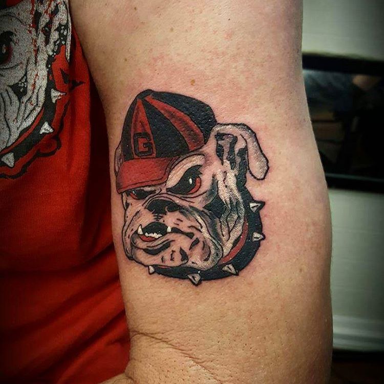 Georgia Bulldogs 4Pack Temporary Mascot Tattoos