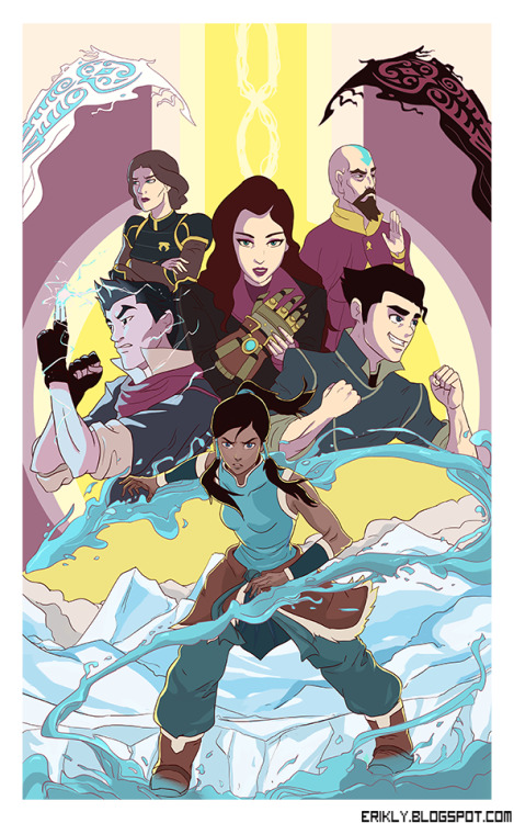 eriklyart: My Legend of Korra piece to go with my Avatar piece I did in early 2015.