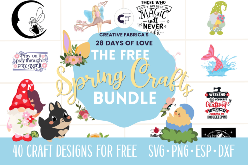 The Free Spring Crafts FREE Bundle♥ 28 DAYS OF LOVE GIVEAWAYS ★ download • FREE FONT BUN