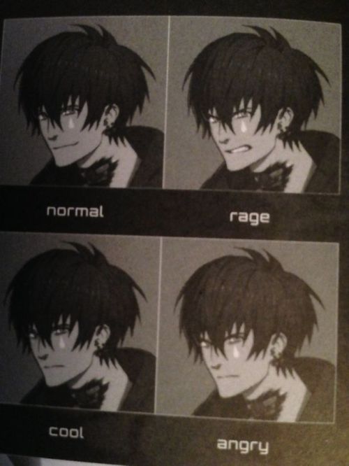 fuwa-fuwa-gem:  Mizuki facial expressions from the DRAMAtical Murder re:code Material Book 