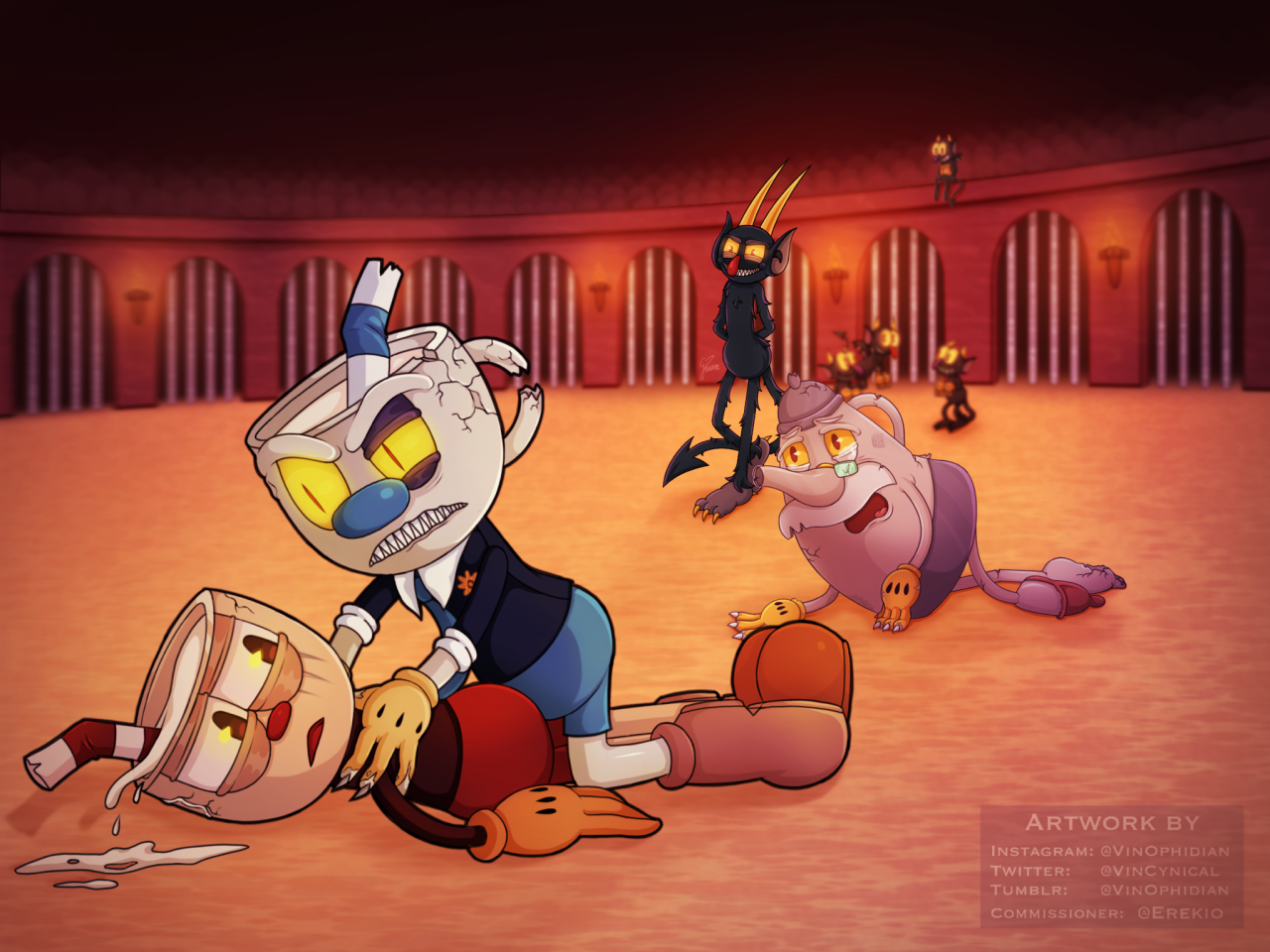 The devil and king dice imagined as humans :) by Lilliangracefull on  Newgrounds