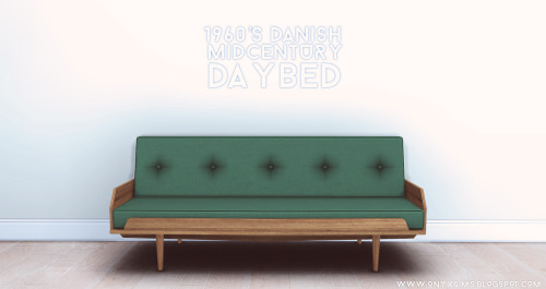 blewis50:onyxsims:Danish Mid-Century DaybedA simple daybed modeled after the one designed by G