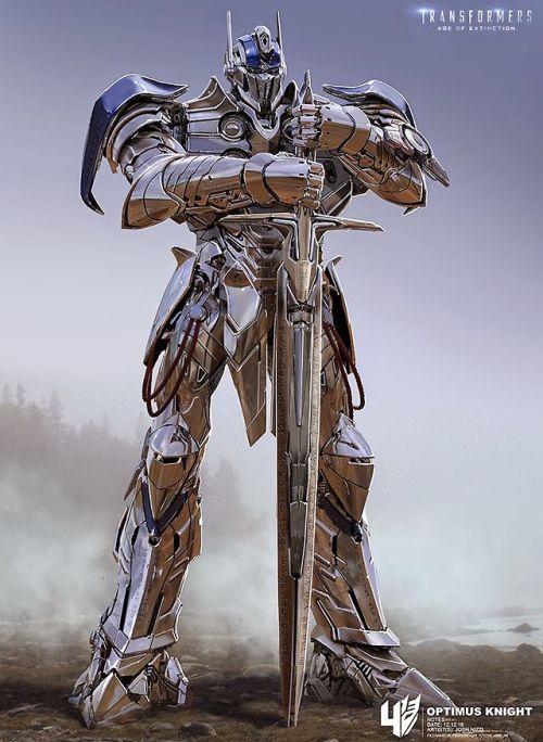 robotsandramblings:  conartden:  Josh Nizzi - Optimus Prime Concepts - Transformers: Age of Extinction  1) blue shield thingy is cooool2) optimus looks damn good in silver3) nice bum4) OPTIMUS LOOKS DAMN GOOD IN SILVER