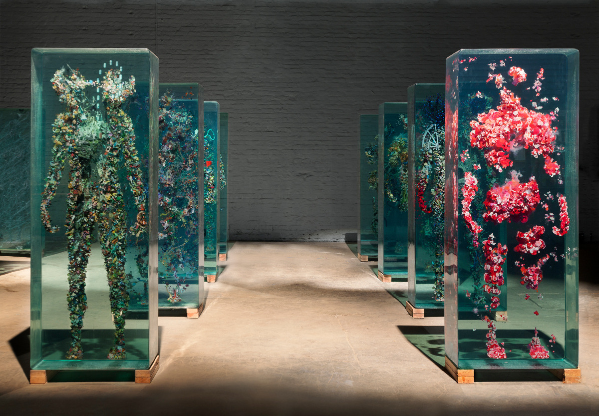 staceythinx:  Dustin Yellin’s installation for The New York City Ballet at Lincoln