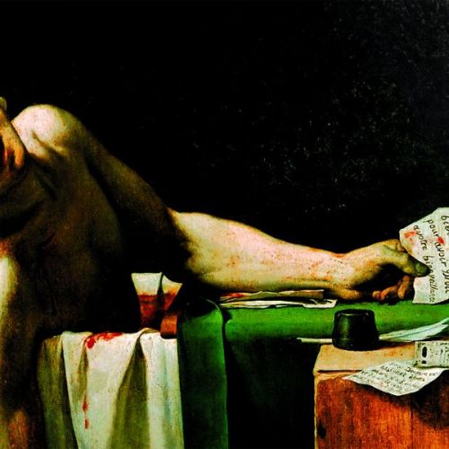 artofalbumcovers:  Have A Nice Life - Deathconsciousness From the Jacques-Louis David painting, The Death of Marat Sample 