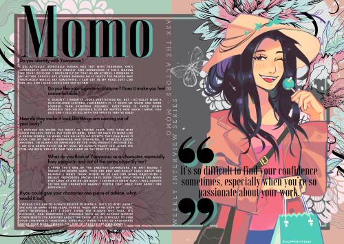 bnhabehindthescenes:WEEKLY INTERVIEWFor our eleventh interview, we sat down with Momo, who plays