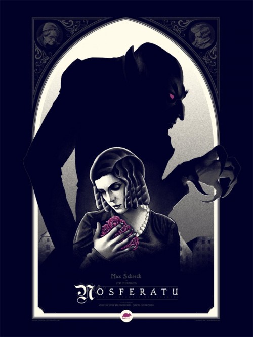 horroroftruant:  Nine Stunning Alternate Movie PostersThe Shining / Tracie ChingPsycho / Daniel DangerHalloween / Gary Pullin  Evil Dead 2 / Jason EdmistonThe Exorcist / New Flesh Prints  Poltergeist / Ken Taylor  The Bride of Frankenstein / Martin Ansin