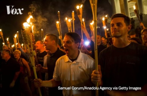 On Friday night, a group of about 100 white supremacists, white nationalists, and neo-Nazis marched 