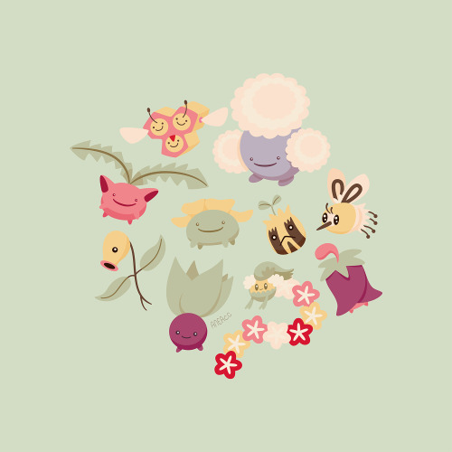 The hills fields are alive with the sound of music pokemons Just a field pokemon pattern in mint gre